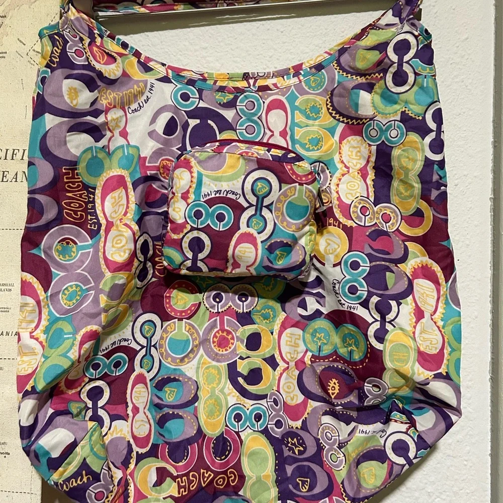 Coach Multicolor Patterned Pouch - Picture 11 of 15